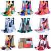 Fashion Geometry Print Scarf Women Chiffon Silk Scarf Scarves Stoles Soft Shawl