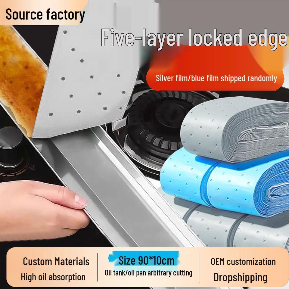 Universal Oil-Absorbing Range Hood Pad - Kitchen Oil-Proof Barrier Strips