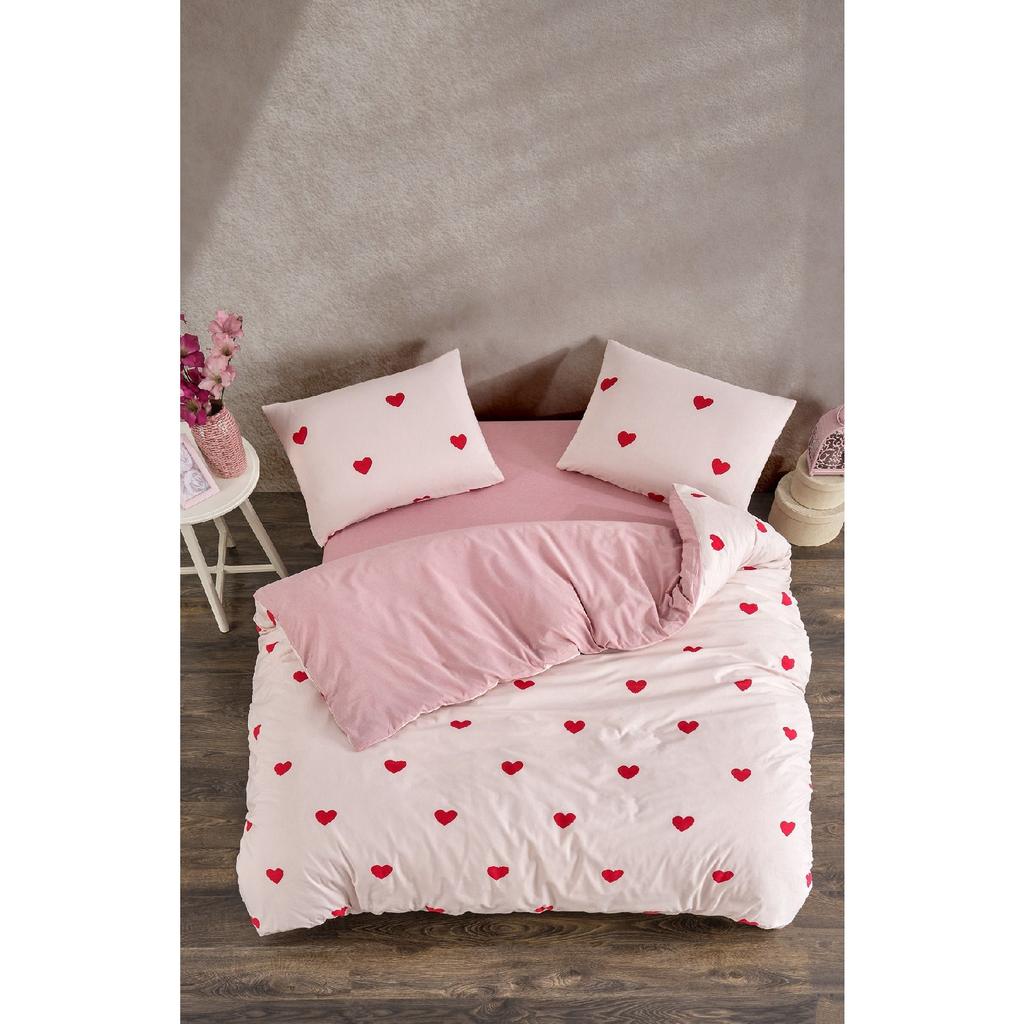 Tiles Single Patterned Duvet Cover Set, Elastic Sheet And 1 Pillowcase