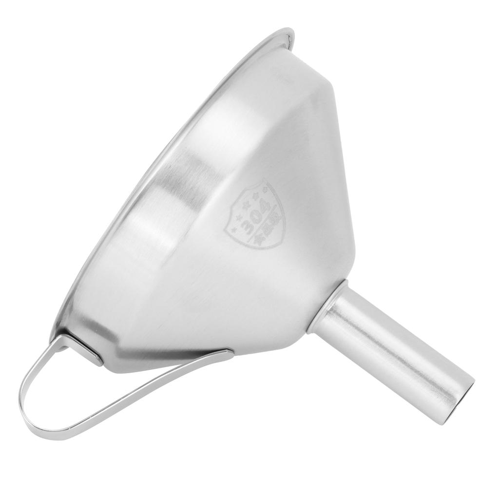 304 Stainless Steel Filling Funnel Separatory Oil Beer Coffee Water Liquid Funnel Kitchen ToolMedium Size 13cm
