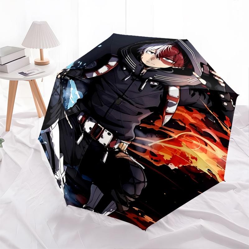 1pc Anime Hoodie with Unique Print Automatic Opening/Closing Umbrella - Perfect for Fans, Travelers, Everyday Use, and Festive Gifts!C040