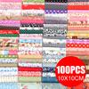 100 шт. Новый 10*10 см DIY ремесло шитье квадратный цветочный хлопчатобумажная ткань лоскутная ткань