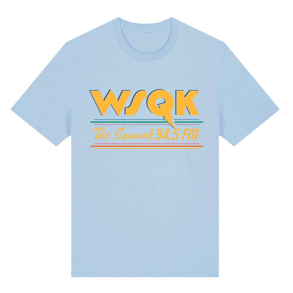 WSQK The Squawk 94.5 FM Футболки Телепортируй меня Футболки Место отстой Графическая футболка Хлопковые футболки с коротким рукавом Уличная одежда