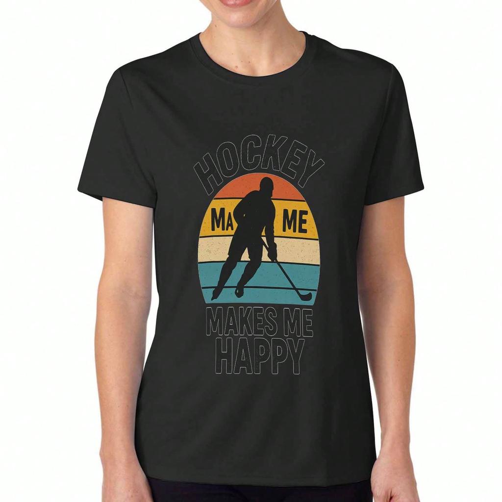 Хоккей Спасает Меня Женская Хлопковая Футболка, Премиум Хлопок с Принтом, Прочная, Повседневная Мода, С Хоккейной Маской, Клюшкой, Шайбой, Дизайн Псалом 116:6, В Регула