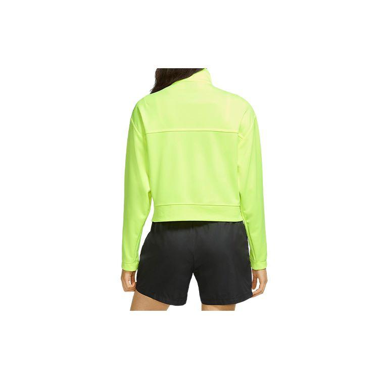 Nike Спортивная куртка с карманами и клапаном Swoosh Женская верхняя одежда Неоново-желтый CU5679-702