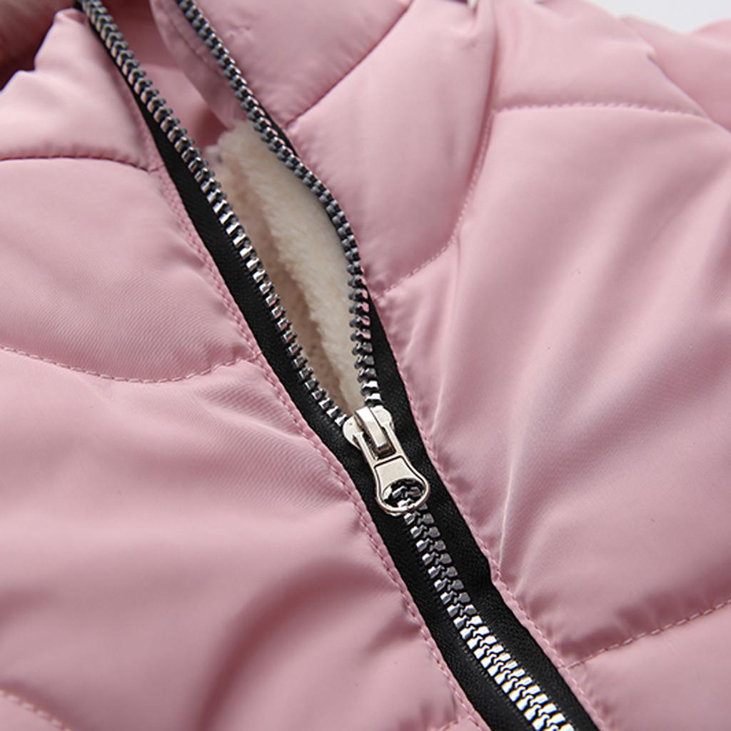 Детские зимние пальто для девочек, куртка на молнии, толстая теплая зимняя толстовка с капюшоном, верхняя одежда