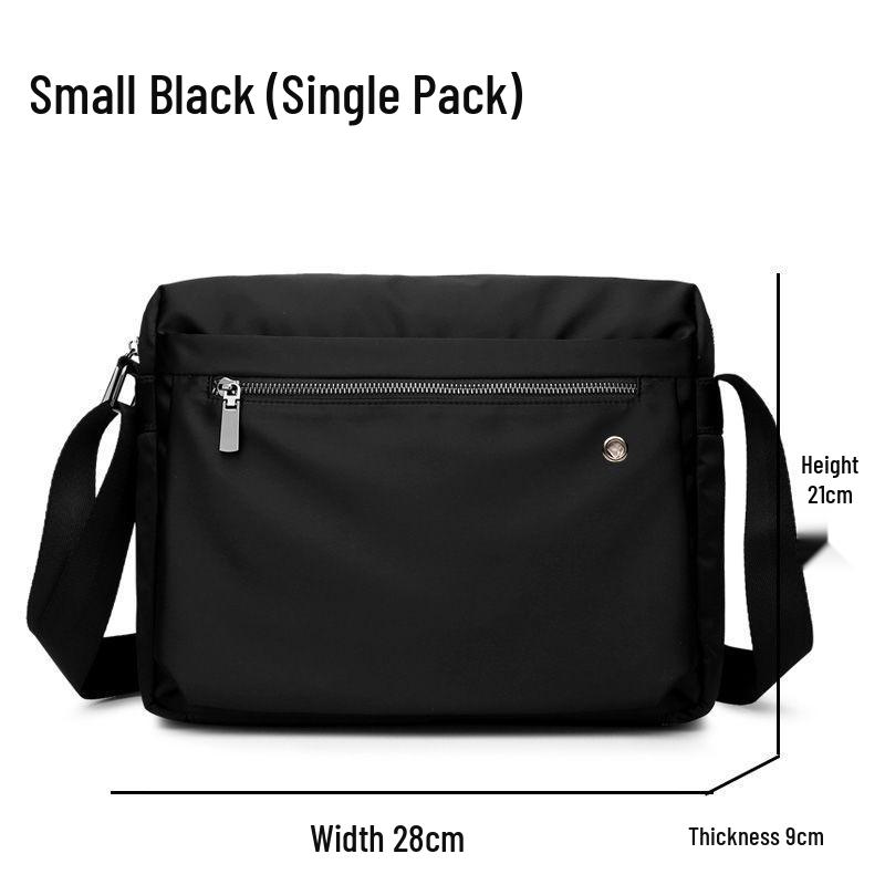 Men's Waterproof Oxford Cloth Crossbody Shoulder Bag - Large Capacity Canvas Messenger Backpack