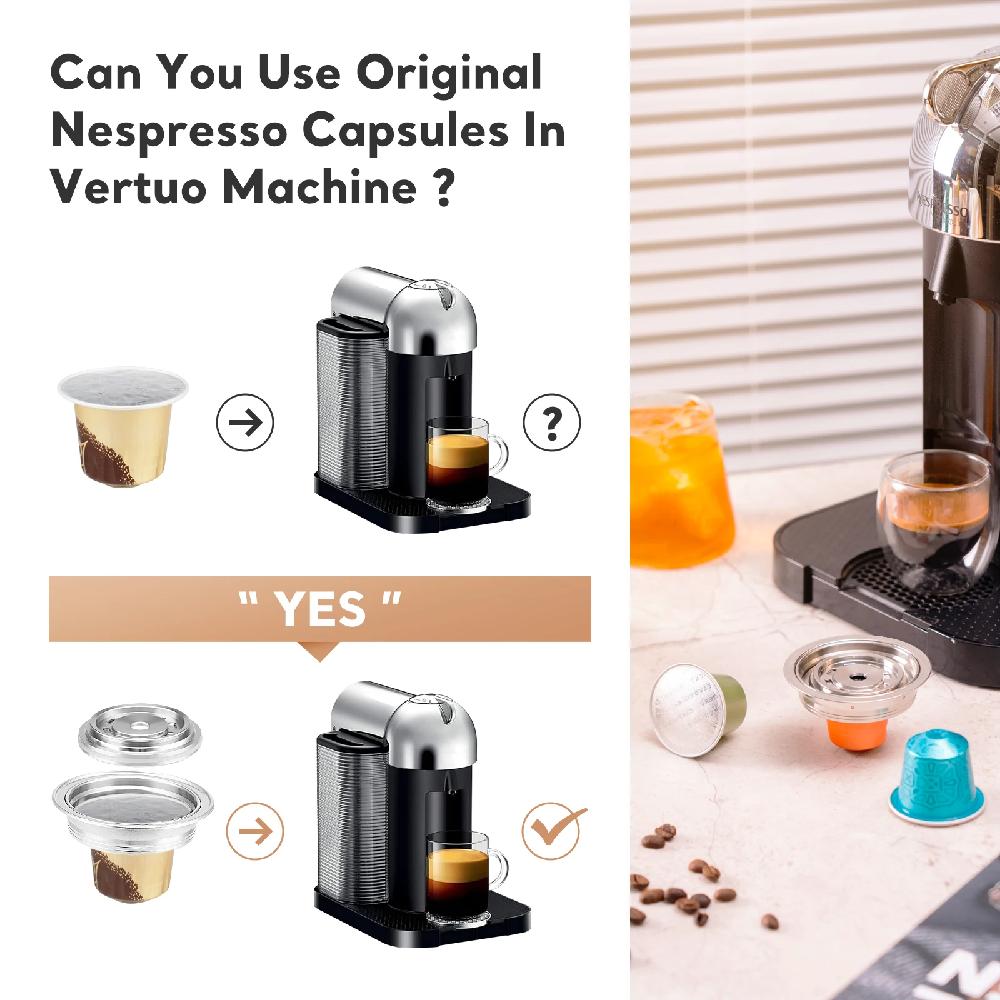 Для Vertuo Pop Vertuoline Next Многоразовый адаптер для кофейной капсулы Nespresso Преобразует в капсулы Vertuoline Аксессуары iCafilas