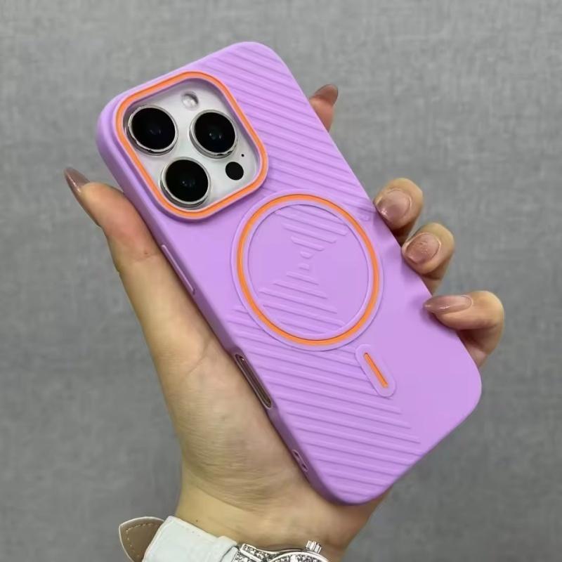 Ультратонкий магнитный чехол для телефона ярких цветов для iPhone 17 16 15 14 Plus 13 12 11 16 Pro Max MagSafe Беспроводная зарядка Матовый мягкий чехол