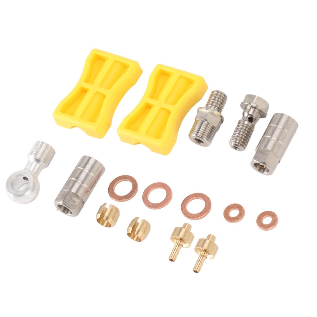 Bike Brake Hose Connector Aluminium Alloy Durable Easy Installation Hydraulic Bike Brake Hose Set