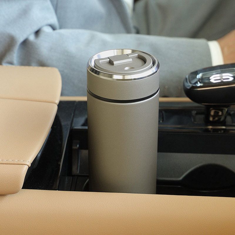 Large Capacity Thermos Cup for Men and Women, 316 Stainless Steel with Filter, Tea Brewing Cup with Handle for Car Use