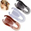 Interlocking Banana Combs Stretch Flexible Hair Combs Clips Flexible Ponytail