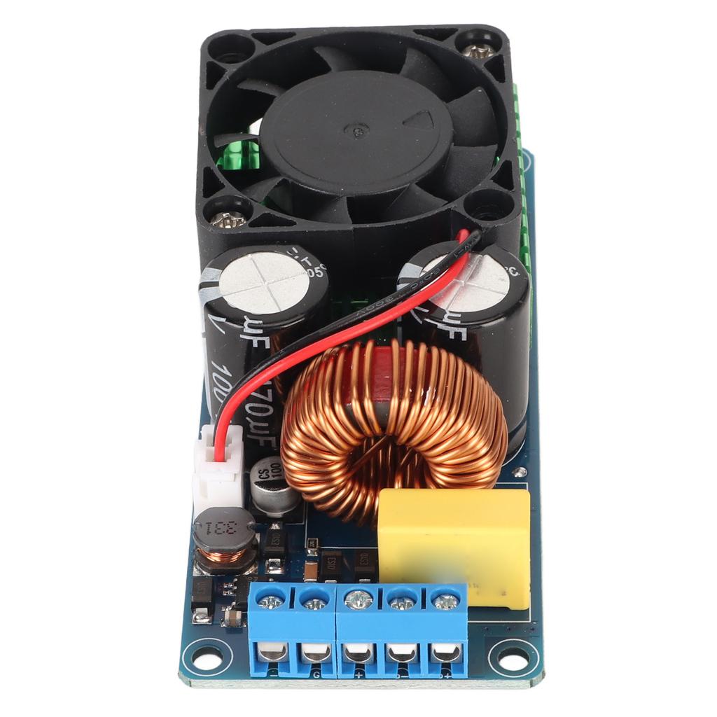 Плата усилителя мощности IRS2092S 500 Вт Моноканал D Hi-Fi Плата усилителя мощности с охлаждающим вентилятором для DIY звуковой системы