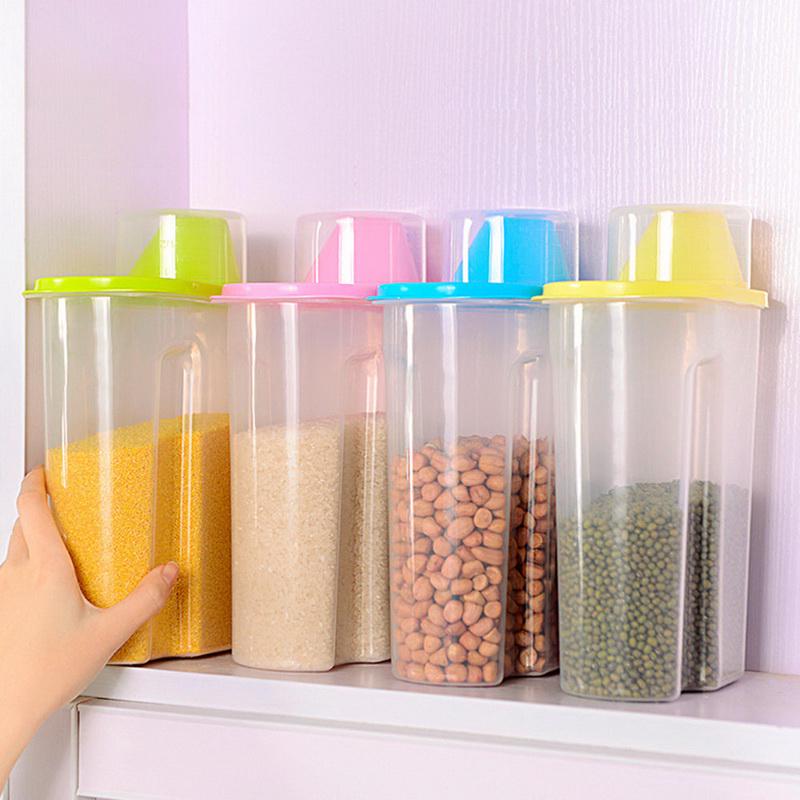 1,9 л сушеные продукты, крупы, мука, макароны, диспенсер для хранения пищевых продуктов, контейнер для риса, герметичная коробка