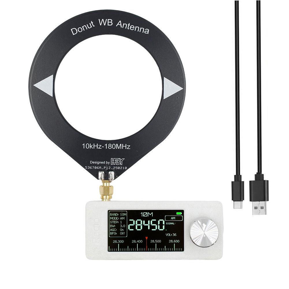 SI4732 0.5-108mhz All Band Radio Receiver LSB USB AM FM FM/AM Radio W/ Antenna 1.9inch IPS Screen HF SW MW VHF Pocket Mini Radio