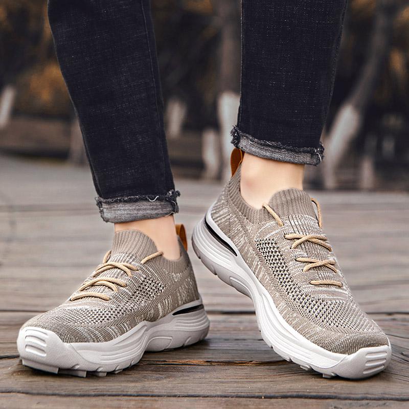 Мужские массивные кроссовки на шнуровке, сетчатые, дышащие, летние, модные, на платформе, легкие, повседневные, мужские, большой размер 48