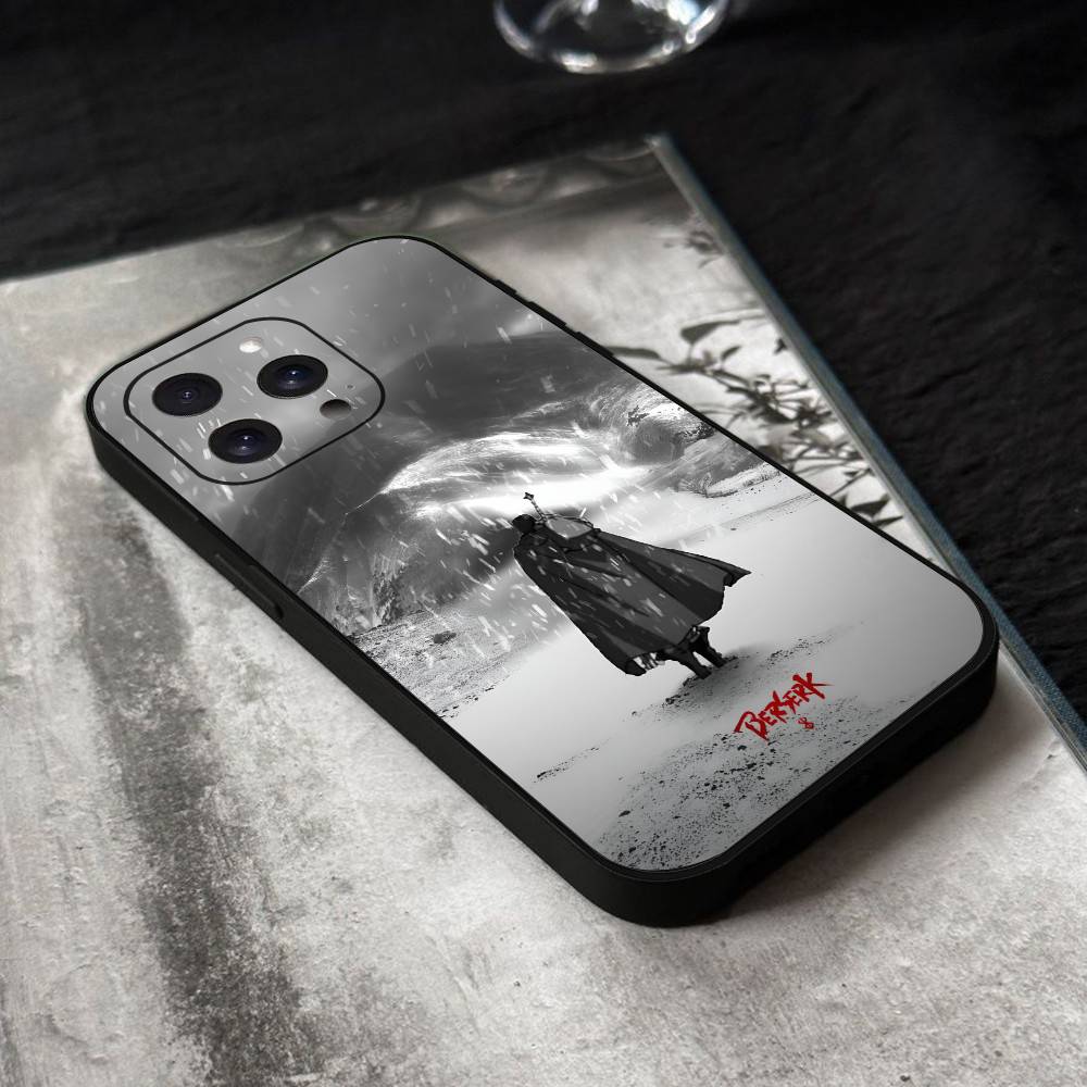Чехол для телефона с аниме B-Berserk G-Guts, черный силикон, мягкий корпус для IPhone 17 16 15 14 13 12 11 Air Pro Max Plus, горячая распродажа