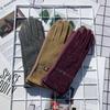 Женские зимние теплые перчатки с сенсорным экраном, блестящие, из яркого шелка, модные, с индивидуальностью, элегантные, в роскошном стиле, для вождения, езды на велосипеде