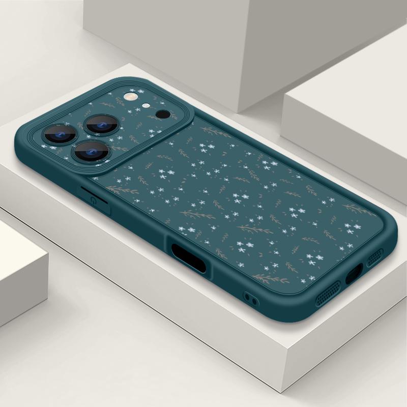 Противоударный мягкий силиконовый чехол из ТПУ Funda для iPhone 17 Air 16e 16 15 14 Pro Max 13 17 Pro Max 17 Pro 17 Чехол с рисунком мелких цветов