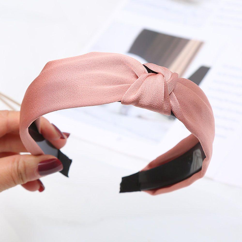 Цветной узел, широкий боковой аксессуар для волос, головной убор, обруч для волос, повязка на голову для женщин и девочек, повязка на голову
