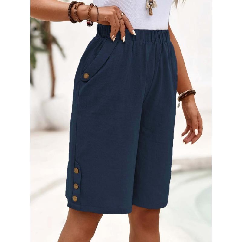 Шорты, брюки-квотер, женские повседневные брюки, прямые брюки