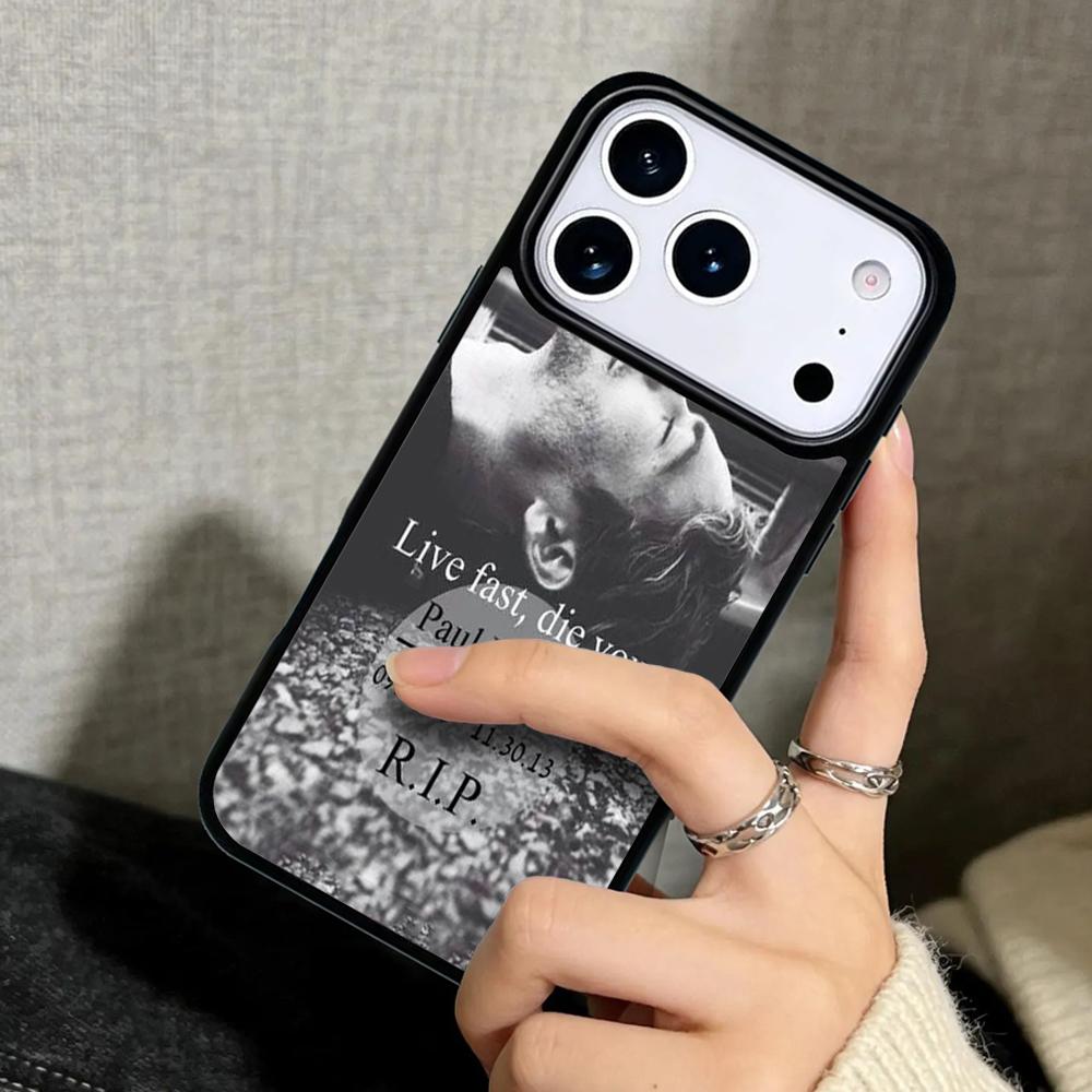 Чехол Case для iPhone 17 Air 16 Pro Max 15 Plus 11 13 Mini 14 12 Задняя крышка телефона Форсаж 7 Пол Уокер