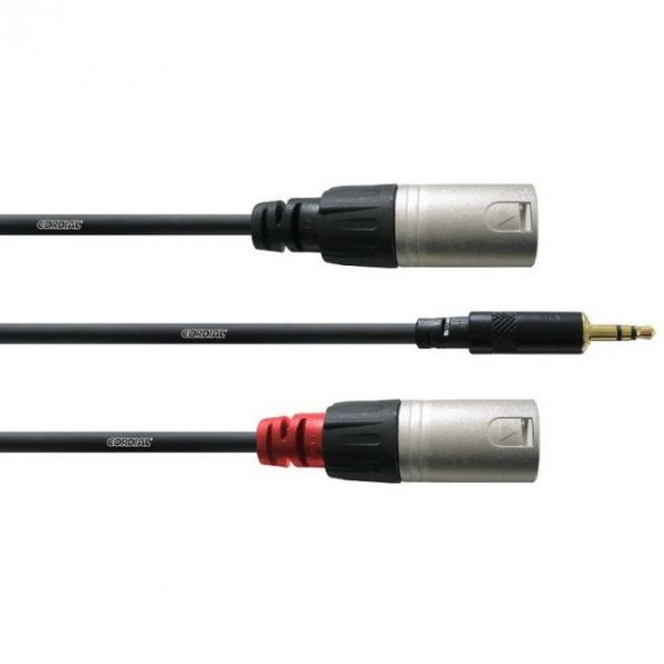 Аудиокабель - CORDIAL - CFY 3 WMM - 3 м - Мини-джек стерео - 2 XLR папа