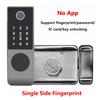 Двусторонний замок с отпечатком пальца Водонепроницаемый Tuya Wifi Bluetooth TTLock Приложение IC-карта Цифровой код Бесключевой Электронный Умный Дверной Замок