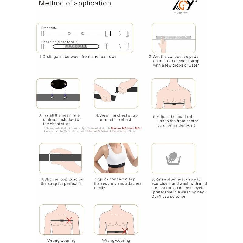 Регулируемый нагрудный ремень для мониторинга пульса, для велоспорта, фитнеса, бега, спорта, Bluetooth ремень для пульса