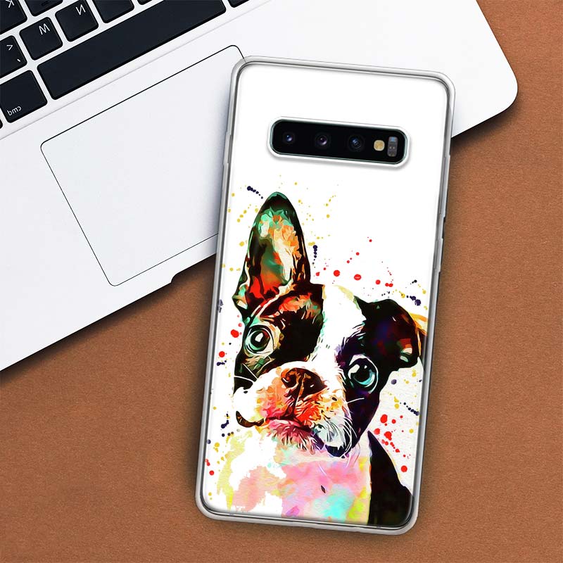 Чехол для телефона с изображением французского бульдога и мопса для Samsung Galaxy S10 Plus S20 FE S21 S22 Ultra S10E S9 S8 + S6 S7 Edge Lite Shell Coque