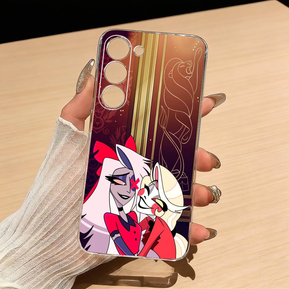 H-Hazbin H-Hotel Челси Морнингстар Чехол для телефона Samsung S25,S24,S21,S22,S23,S30,Ultra,S20,Plus,Fe,Lite Прозрачный чехол