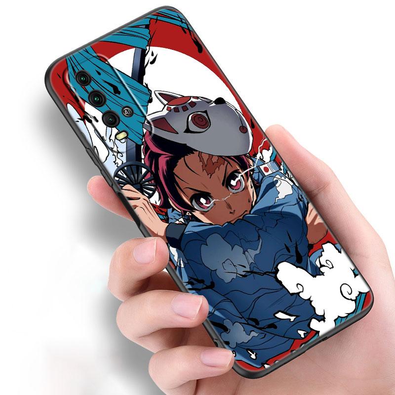 Чехол для телефона «Аниме Demon Slayer Kamado Tanjirou» для Xiaomi Redmi Note 11 10 9 8 T Pro 10S 5G 9A 9C 9S, мягкий черный чехол из ТПУ