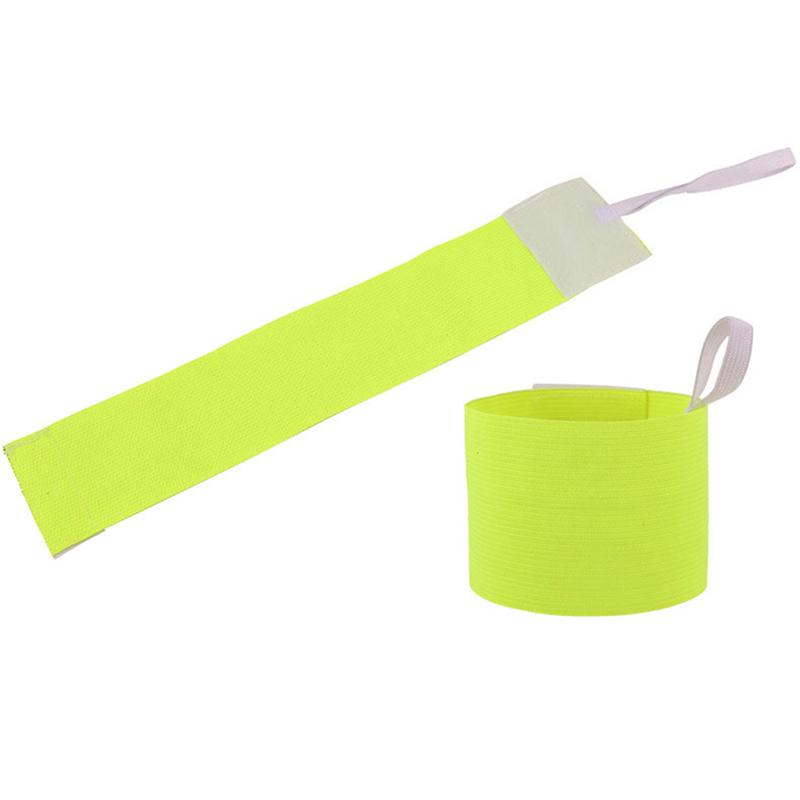 Football Arm Band New Group Armband Football Soccer Solid Color Blank Elastic with Nylon hook and loop Sleeve Badge High Quality