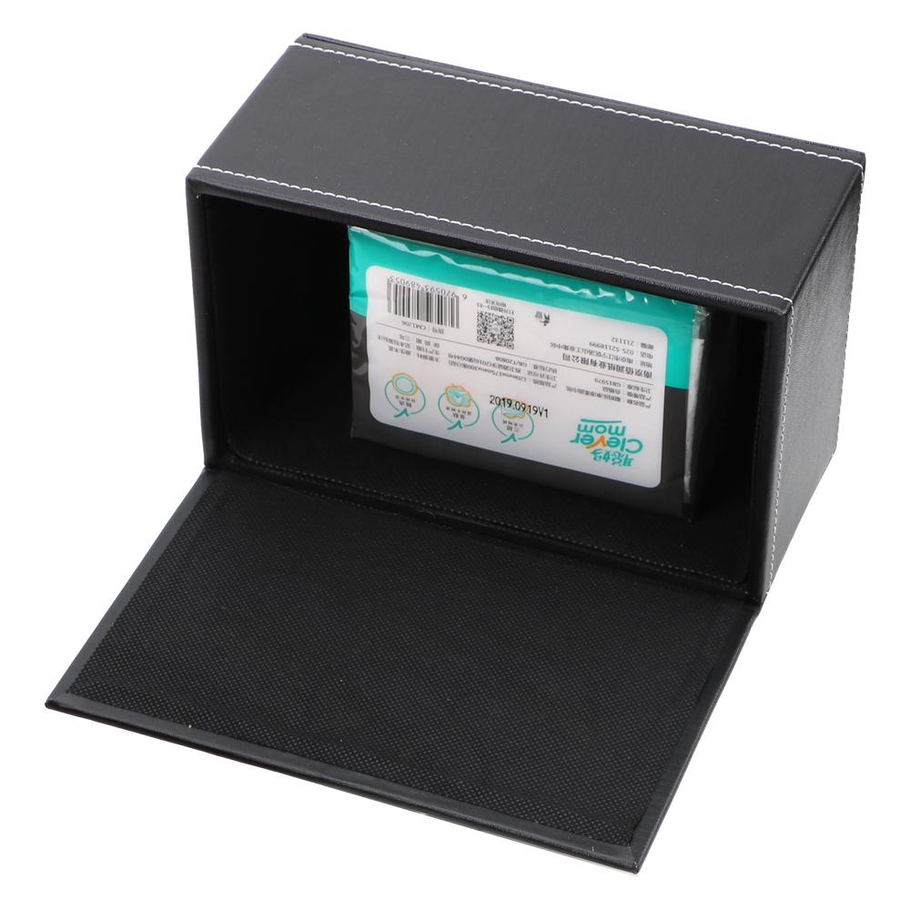 Anti-moisture Home Storage Paper Holder Rectangular Tissue Paper Napkin Box PU Leather Tissue Box