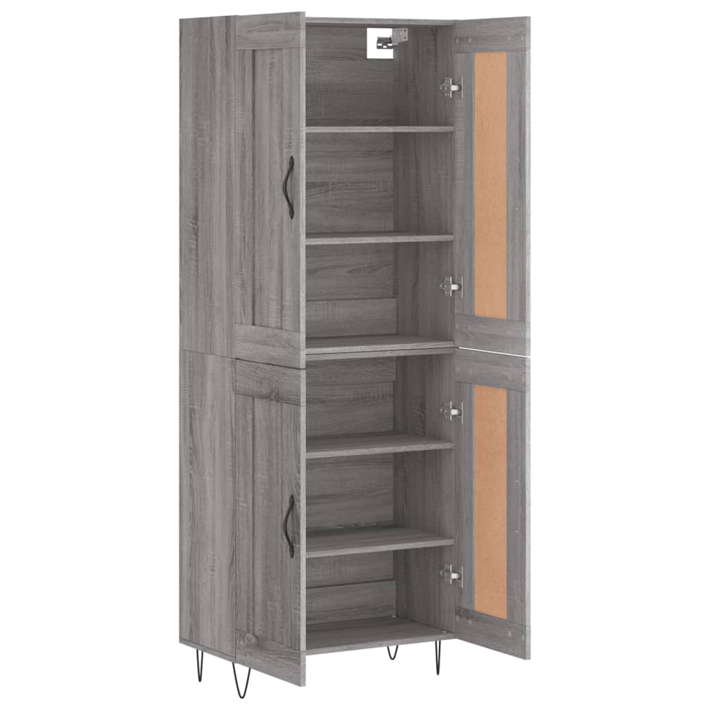 Highboard Grey Sonoma 69.5 x 34 x 180 cm Particleboard