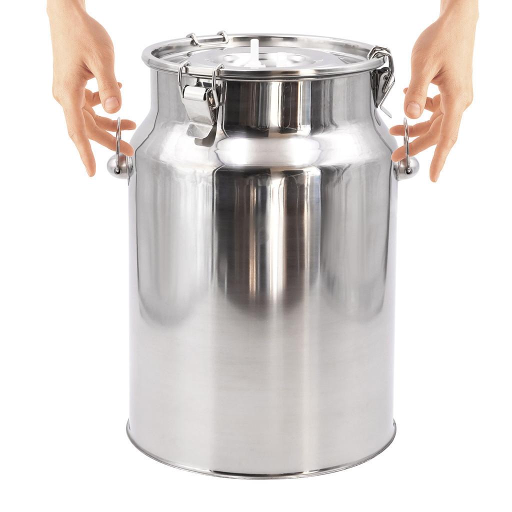 10 л Вакуумный насос Электрическая доильная машина для коз 220 В Пульсирующая доильная машина для крупного рогатого скота Ведро-доилка из нержавеющей стали