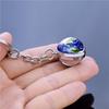 Planet Keychain Stylish Decorative Hanging Portable Luminous Glossy Round Exquisite Alloy Windshield Pendant Ornament