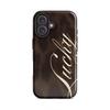 Роскошный Черно-белый Кружевной Чехол-накладка Clmj 'Лебедь' для iPhone 17 16 15 14 13 12 11 X XS XR Air Pro Max Plus Двухслойная Задняя Крышка