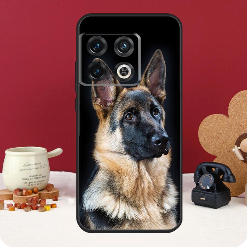 Cartoon German Shepherd Dog Cover For OnePlus 13R 13 12 12R 11 10 Pro 8T 10T OnePlus Nord 4 CE 2 3 Lite N10 N20 N30 Case