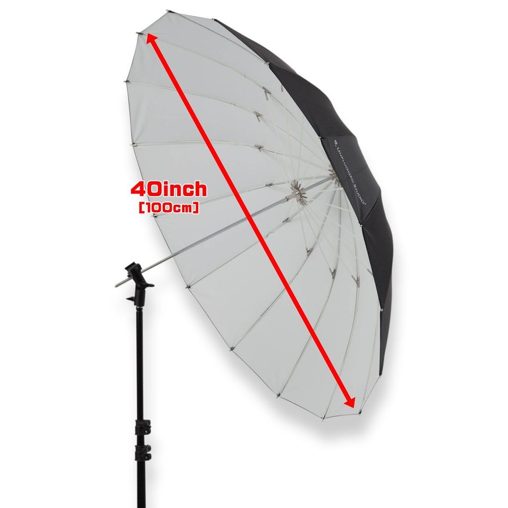 Зонт UNPLUGGED STUDIO 40 дюймов белый (стекловолокно) ООН-016