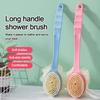 Gentle Long Handle Shower Massage Shower Brush Exfoliating Soft Bristle Bath Brush