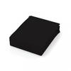 Drap plat en coton 57 fils 180x290 cm UNI noir, par Soleil d'ocre