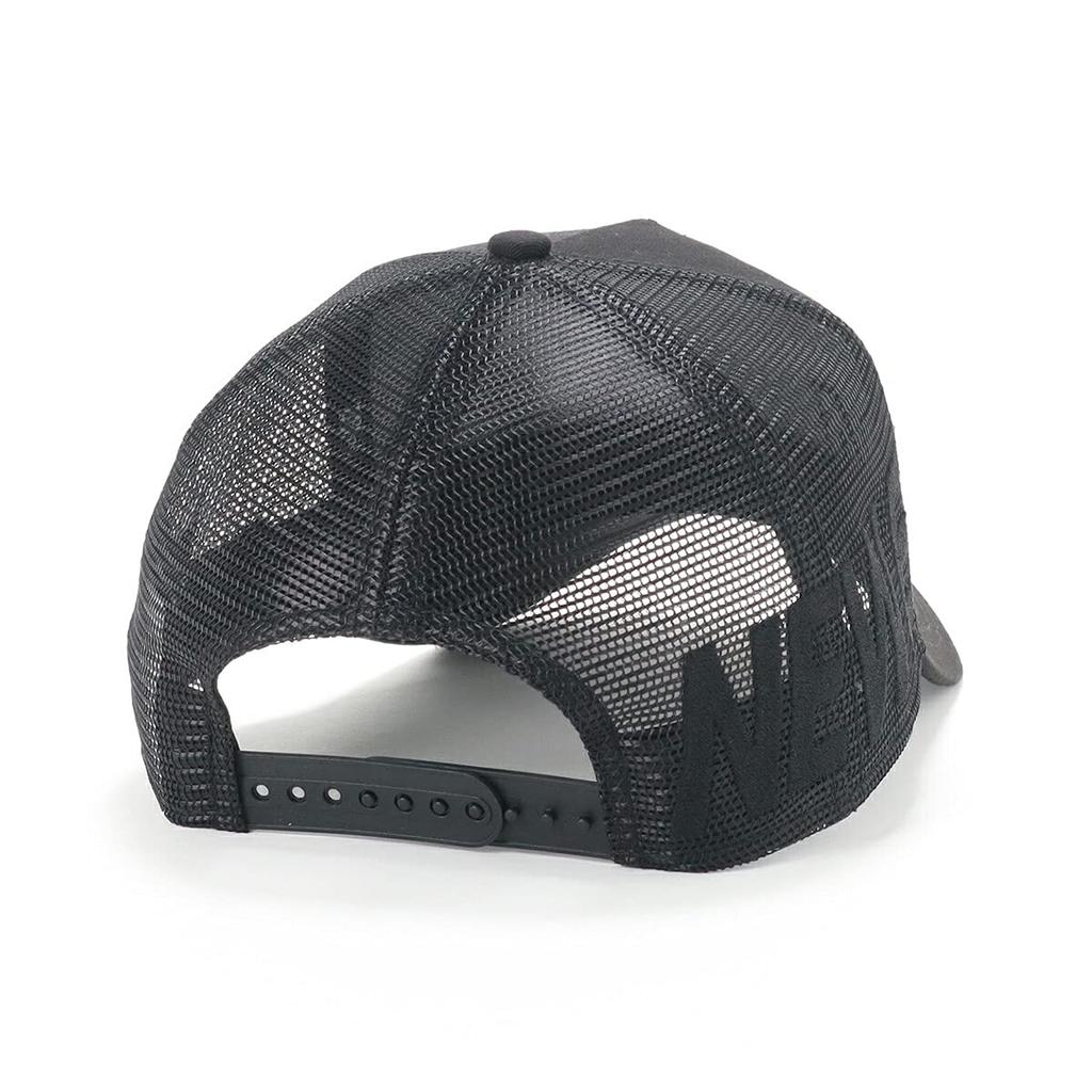 Сетчатая кепка ONSPOTZ Custom Made БЕСПЛАТНО 9Forty Trucker Essential [New Era] Черный/Черный A-образный вырез