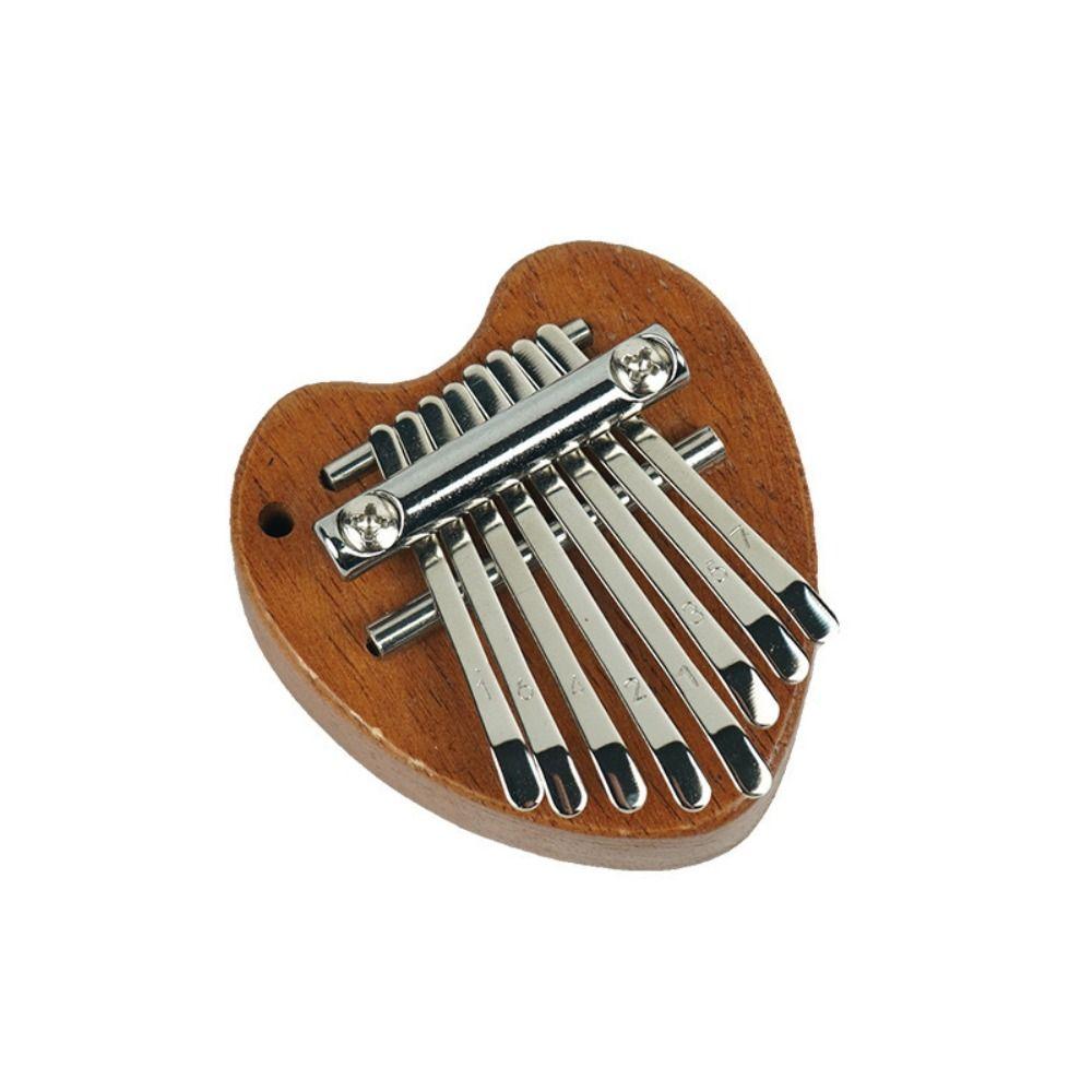 Easy-to-Learn 8 Keys Kalimba Marimba Thumb Piano Necklace Finger Piano Beginners