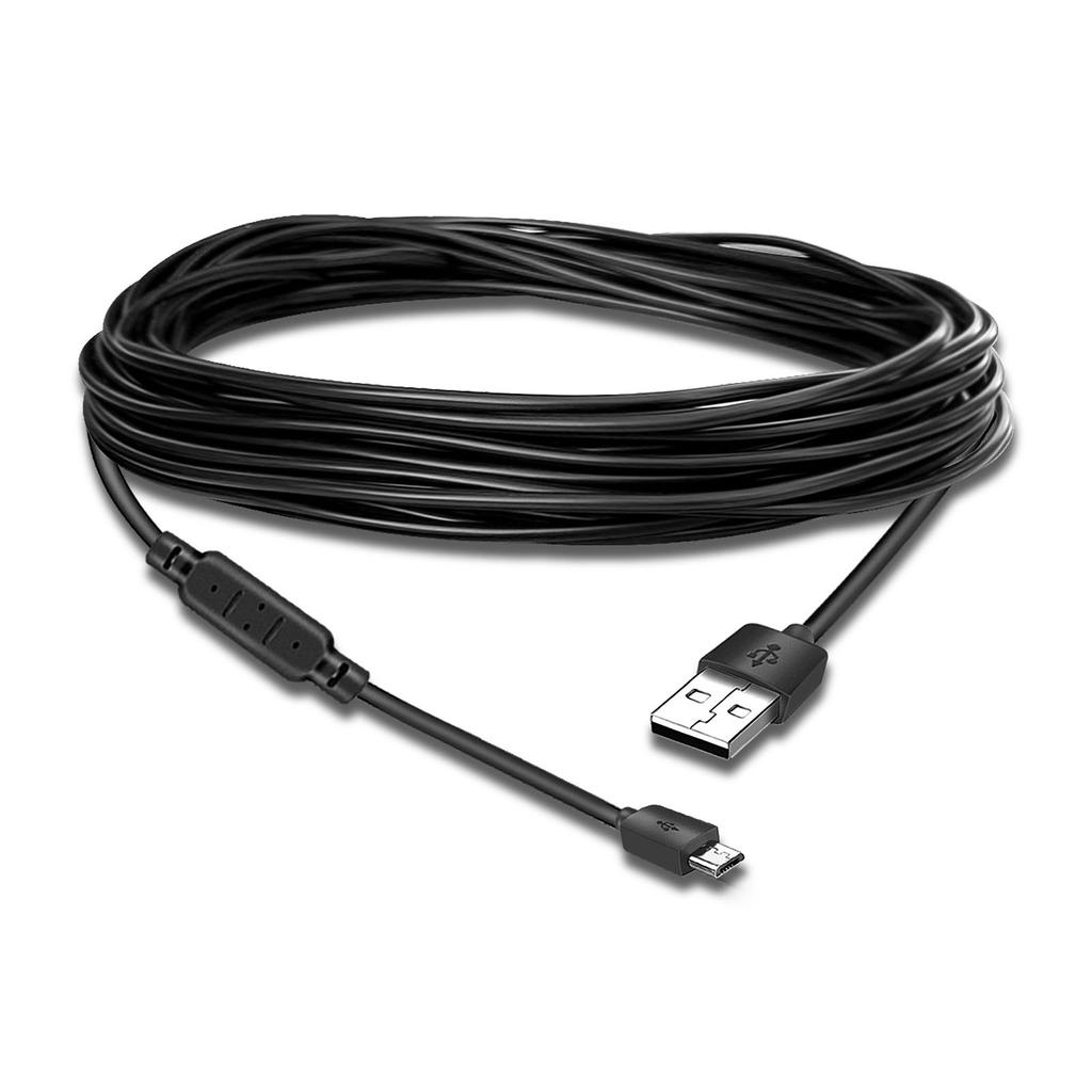 Сверхдлинный USB-USB-кабель для зарядки термометра/камеры, длинный провод для зарядного устройства, усилитель напряжения 15 метров