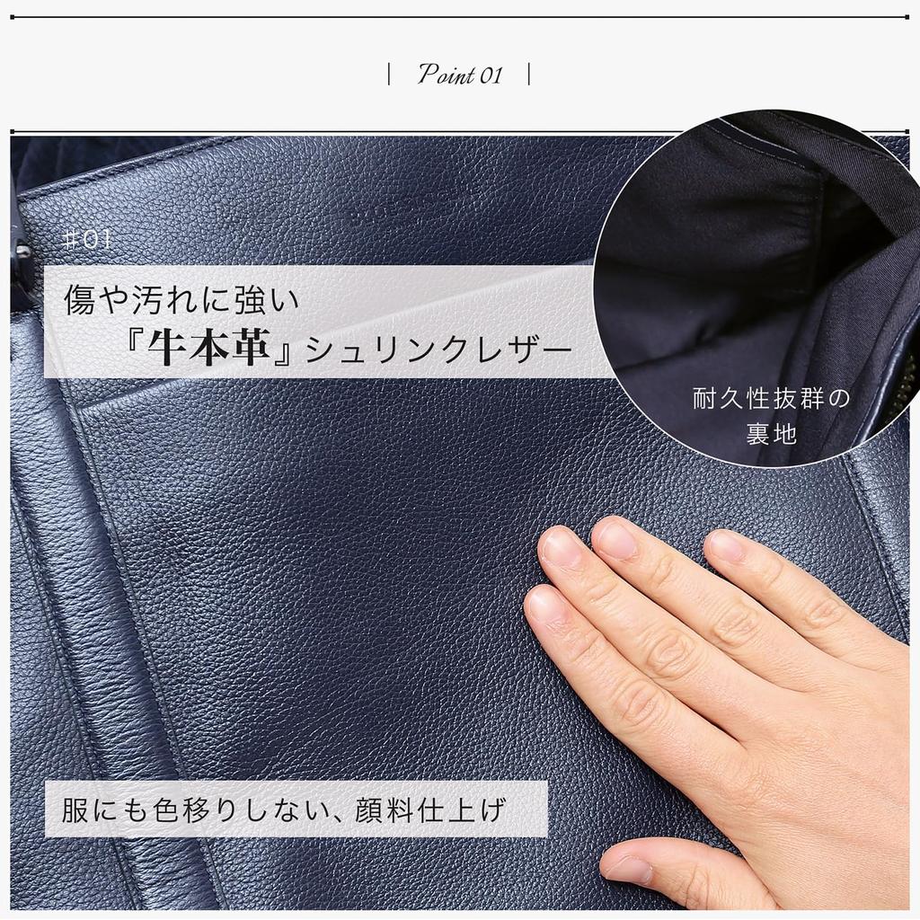 Опубликовано в журнале GetNavi Сумка-тоут из натуральной кожи Большой вместимости 12 карманов PC15 дюймов Самостоятельно стоящая Сумка для поездок на работу Бизнес-сумка Молния YKK 20 л RT1