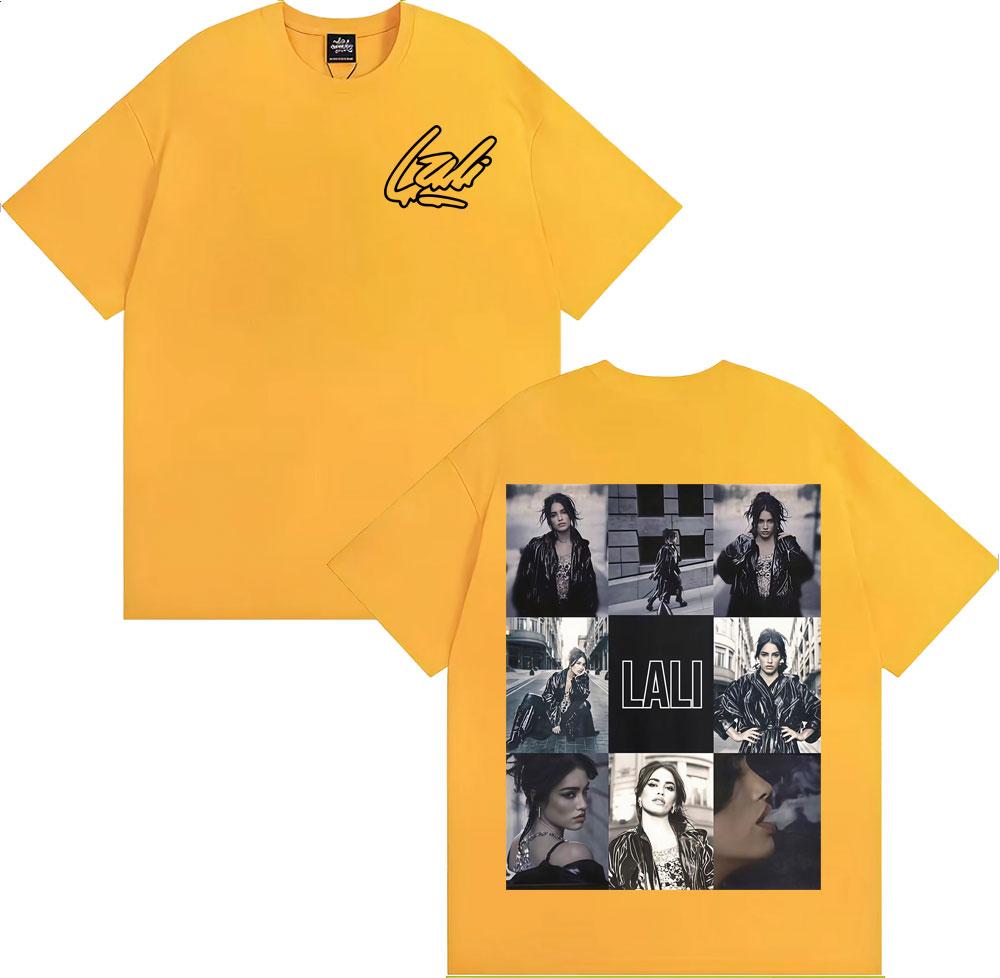 Singer Lali Esposito Tour 2025 Graphic Tee Shirt Men Women Fashion Trending Short Sleeve T-shirt Summer Tops Pure Cotton T Shirt