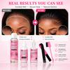Lace Wig Installation Kit Waterproof No Residue Wig Glue Full Set Tools Quick Adhesion Long-Lasting Hold Black