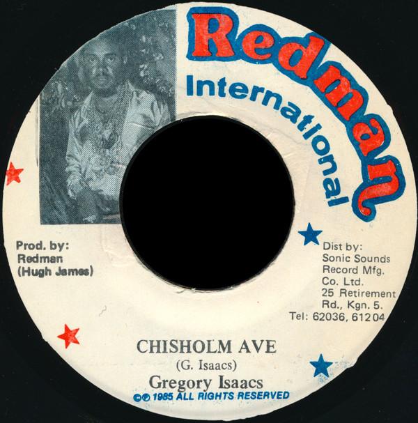 7-дюймовая пластинка GREGORY ISAACS - Chisholm Ave NONE Redman Internat 1985 Ямайка Регги, Ска и Даб Б/У