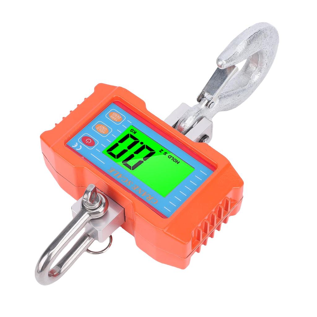 Цифровые крановые весы 1000 кг 2200 фунтов Высокоточные Светодиодный дисплей Промышленные подвесные весы с пультом дистанционного управления для фермы